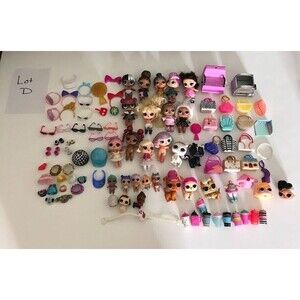 Huge Lot Of LOL Surprise Dolls, Little Sisters, Pets, Bottles, Outfits Lot D